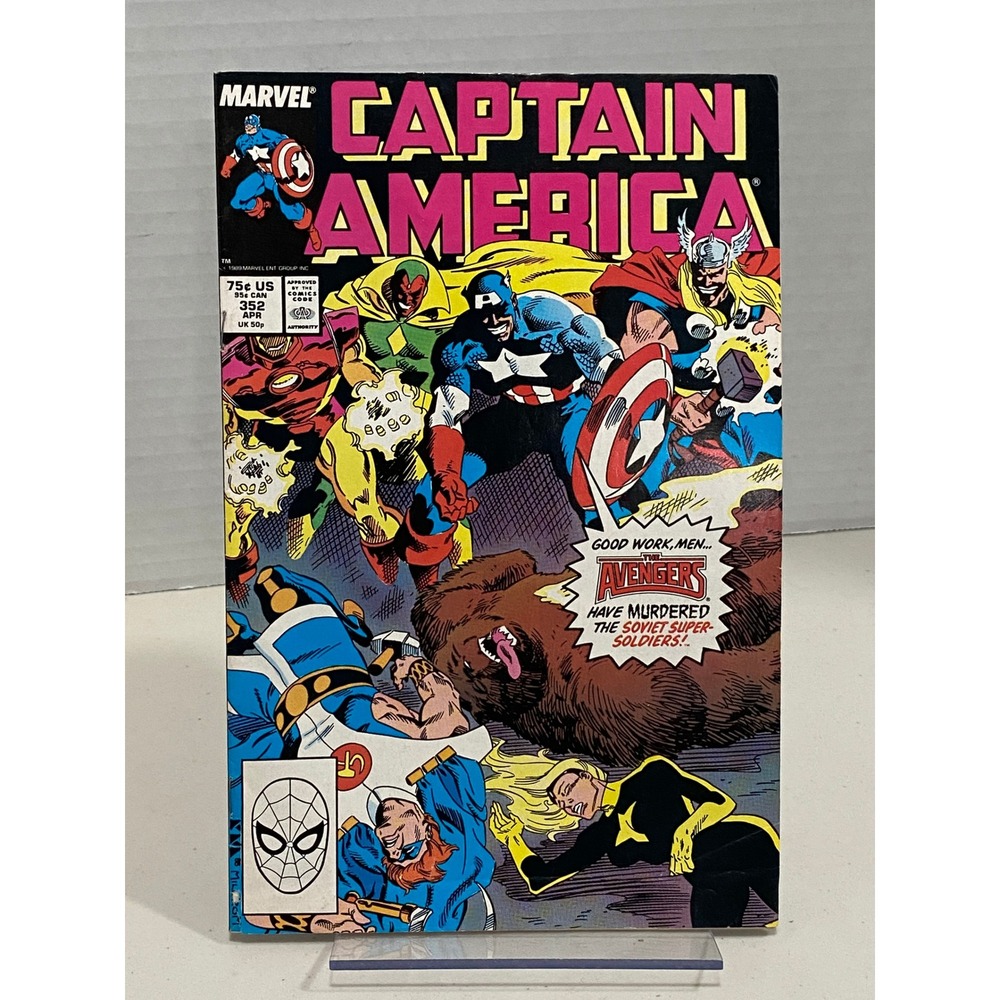 Marvel Captain America Comic Book Unisex #352 Avengers
